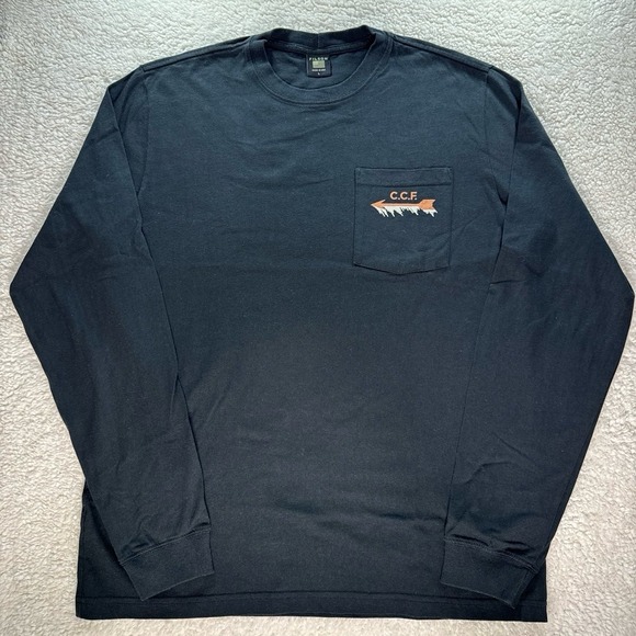 Filson Long Sleeve Pioneer Graphic T-Shirt - Black/Polar Bear - L - Made in USA - Picture 3 of 8